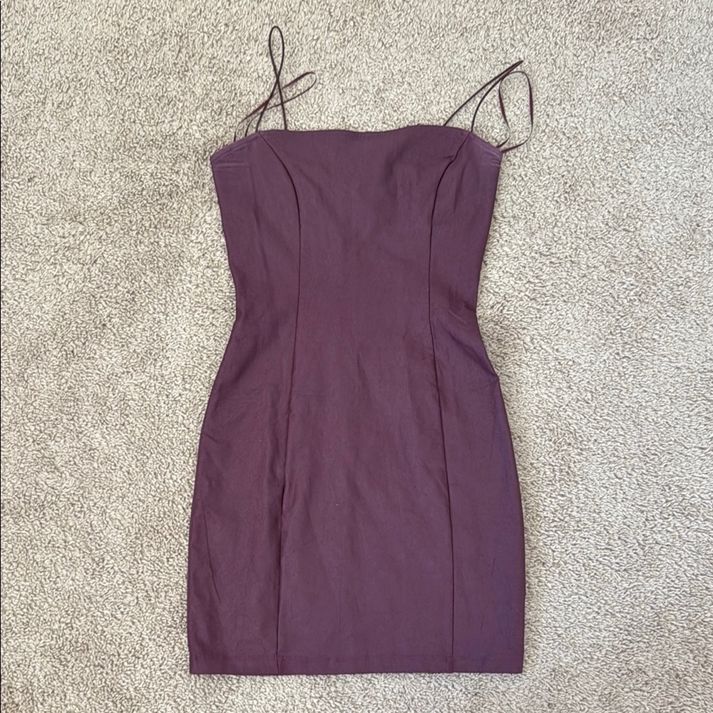 Windsor Purple Bodycon Mini Dress Spaghetti Strap